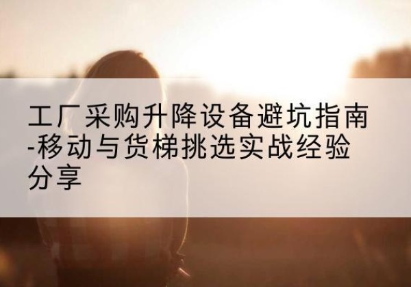 莲池移动式升降机怎么选-工厂采购升降设备避坑指南-移动与货梯挑选实战经验分享